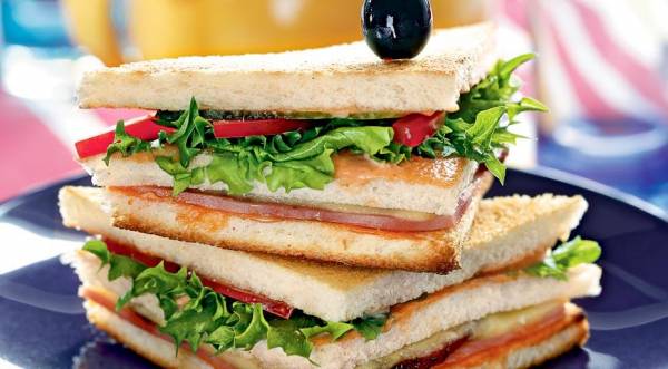 Клубный сэндвич, пошаговый рецепт с фото