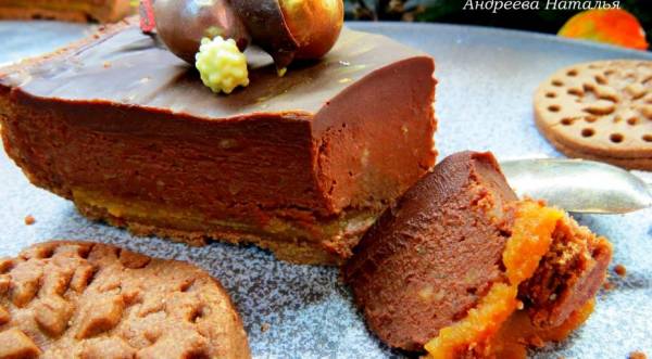 Шоколадно-каштановый тарт, пошаговый рецепт с фото