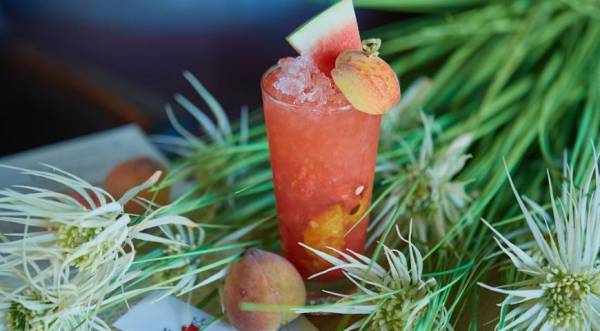 Лимонад Арбуз с персиком, пошаговый рецепт с фото