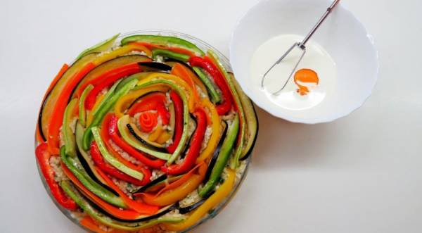 Разноцветная запеканка с фаршем и овощами, пошаговый рецепт с фото