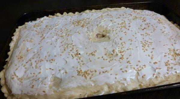 Дрожжевой пирог с фаршем и картофелем, пошаговый рецепт с фото