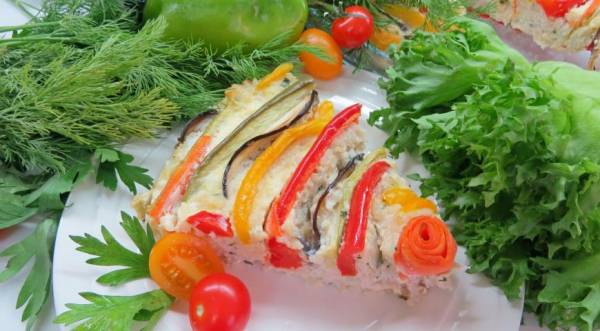 Разноцветная запеканка с фаршем и овощами, пошаговый рецепт с фото