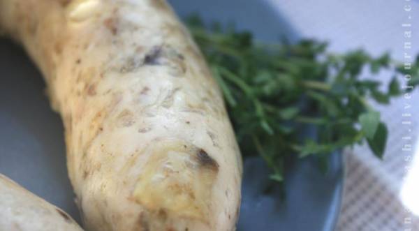 Куриные колбаски с грибами, пошаговый рецепт с фото