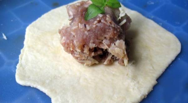 Мини-пирожки из рубленого картофельного теста с мясом и сыром, пошаговый рецепт с фото