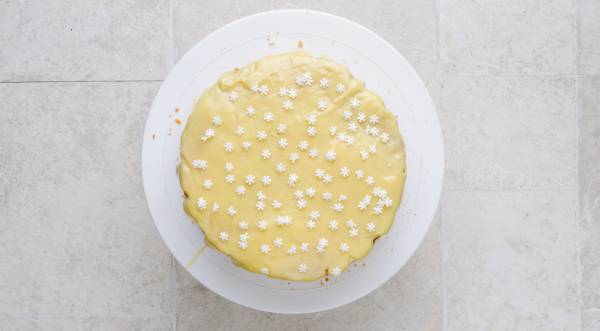 Новогодний торт "Снежный", пошаговый рецепт с фото