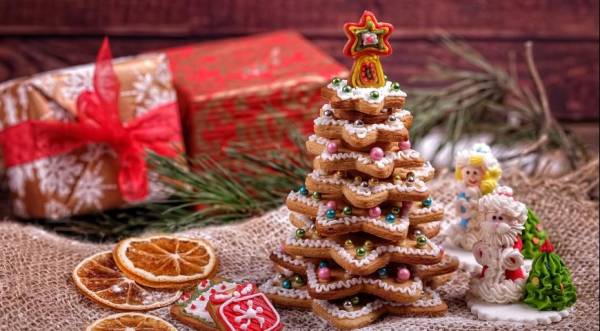 Рождественская имбирная елка, пошаговый рецепт с фото