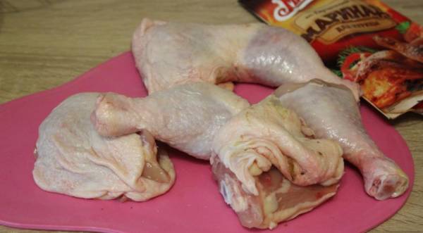 Запеченные куриные окорочка в горчичном маринаде с джемом "Глинтвейн", пошаговый рецепт с фото