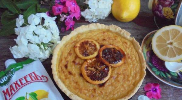Лимонный пирог, пошаговый рецепт с фото