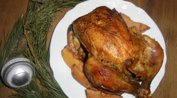 Запеченная курица с айвой, пошаговый рецепт с фото