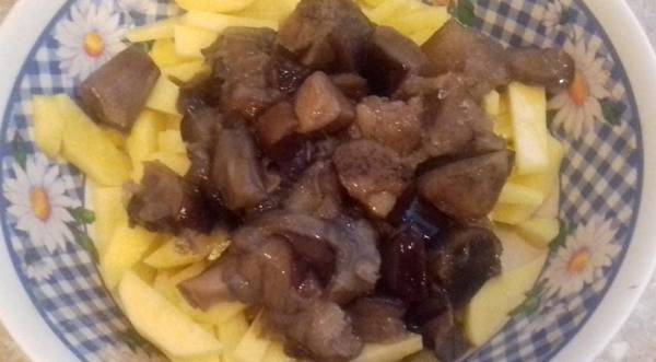 Пирог с картофелем, индейкой и грибами, пошаговый рецепт с фото