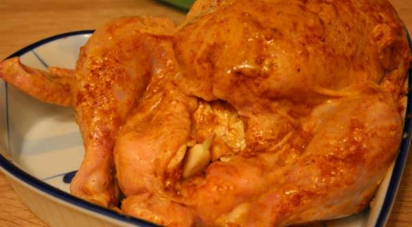 Запеченная острая кунжутная курица, пошаговый рецепт с фото