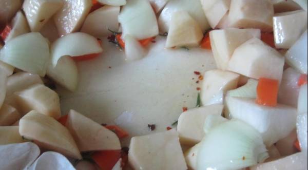 Кабан запеченный с овощами, пошаговый рецепт с фото