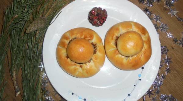 Пирожки с мясом и гречневой кашей по-татарски, пошаговый рецепт с фото