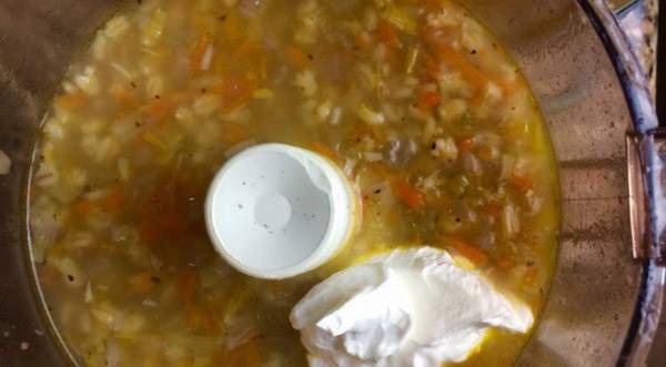 Овощной перловый суп-пюре с луком-пореем и шампиньонами, пошаговый рецепт с фото